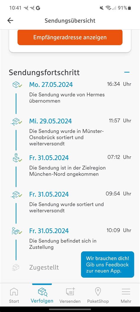 hermes zustellung zeitfenster|hermes sendung ab wann.